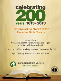 Celebrating 200 Years Bible Society